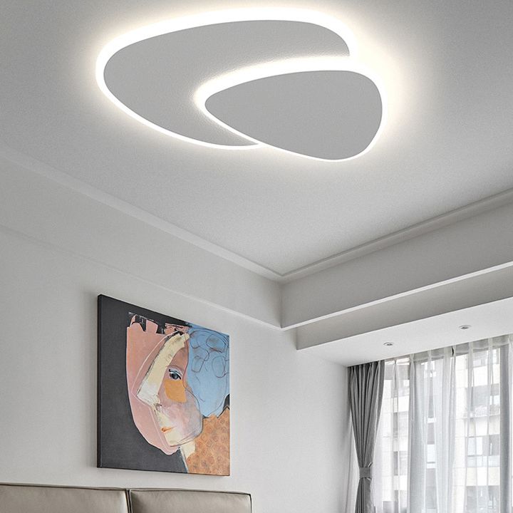 Plafonnier LED triangulaire blanc Zeno — vue 8 — Maison Velaro