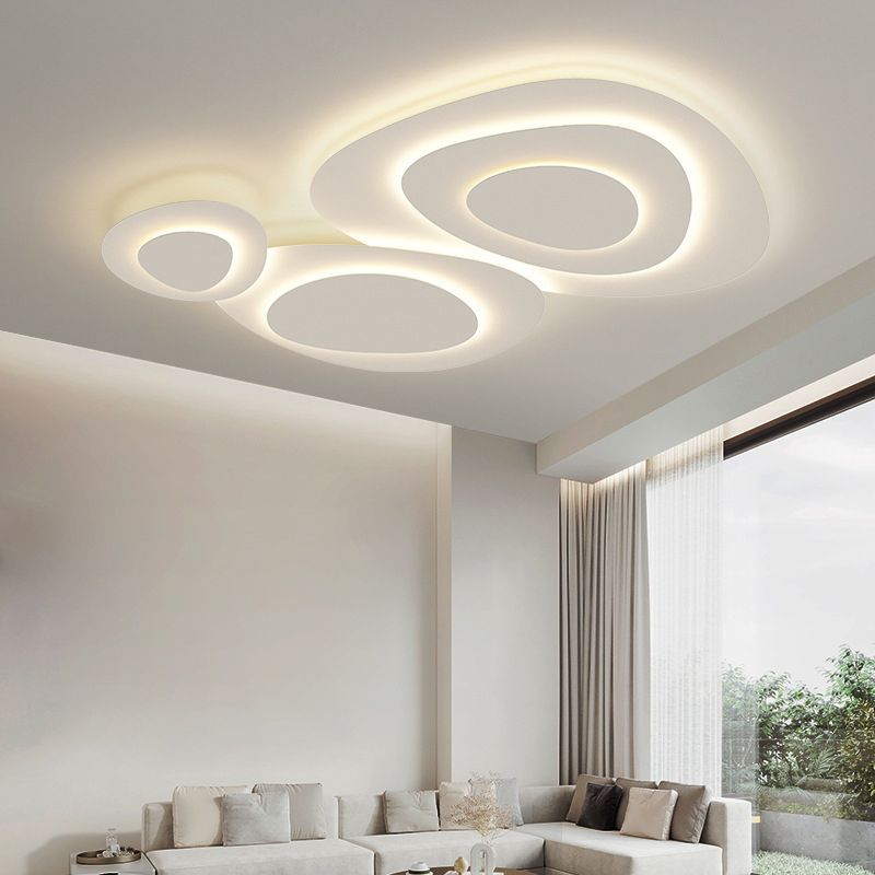 Plafonnier blanc en forme de nuage Jurel — vue 3 — Maison Velaro