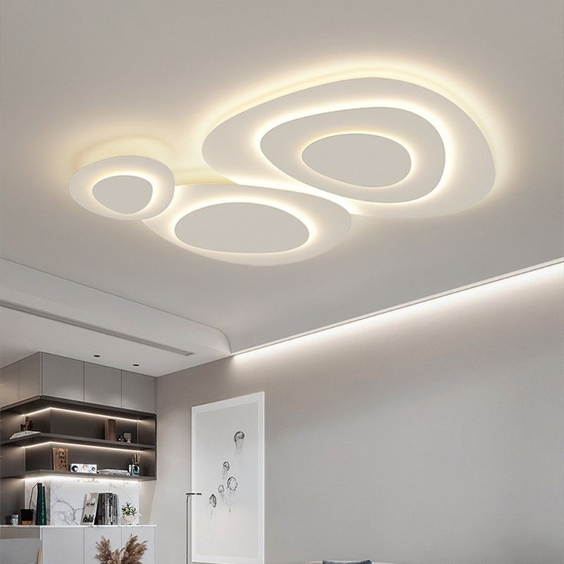 Plafonnier blanc en forme de nuage Jurel — vue 2 — Maison Velaro