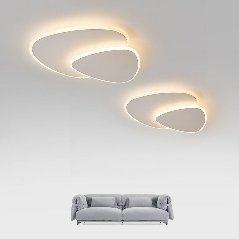 Plafonnier LED triangulaire blanc Zeno — vue 11 — Maison Velaro