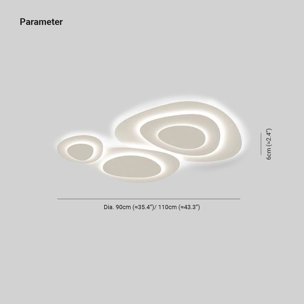 Plafonnier blanc en forme de nuage Jurel — vue 4 — Maison Velaro