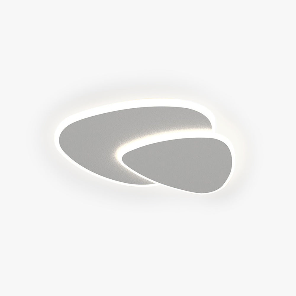 Plafonnier LED triangulaire blanc Zeno — vue 1 — Maison Velaro