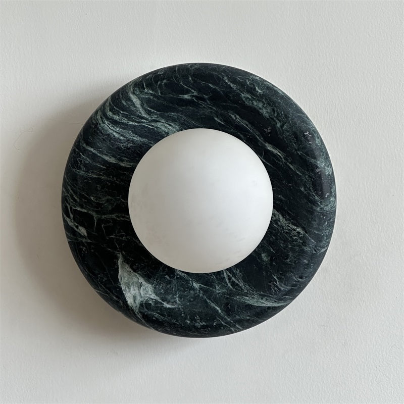 Applique ronde en marbre et verre Hako — vue 40 — Maison Velaro