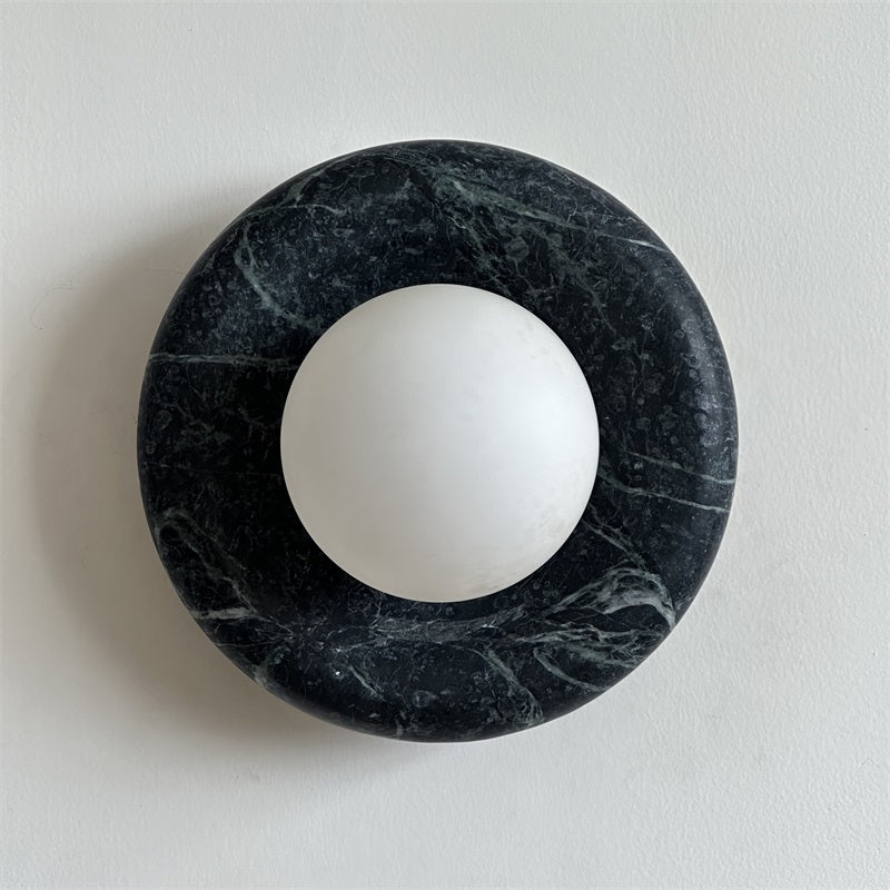 Applique ronde en marbre et verre Hako — vue 47 — Maison Velaro