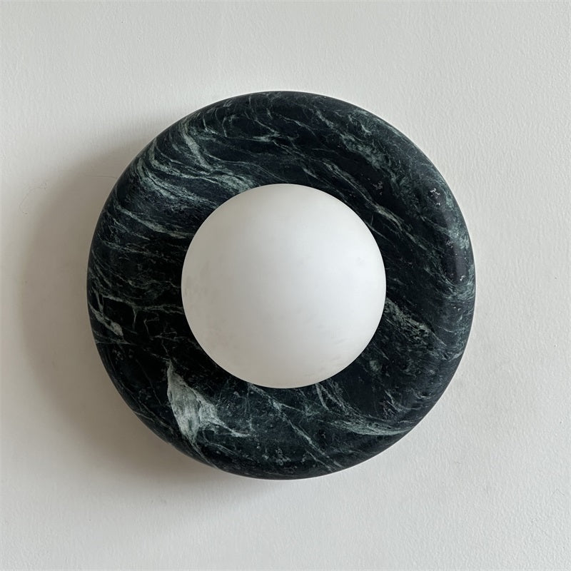 Applique ronde en marbre et verre Hako — vue 41 — Maison Velaro
