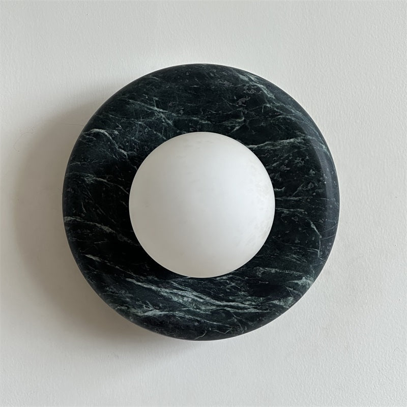 Applique ronde en marbre et verre Hako — vue 42 — Maison Velaro