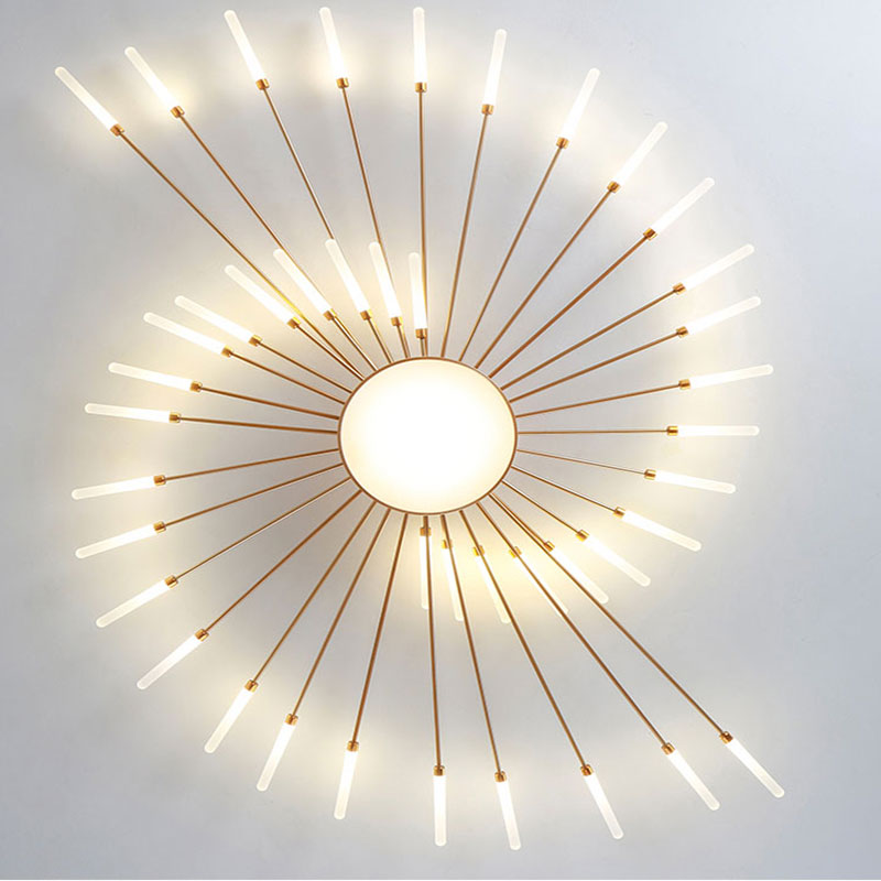 Plafonnier linéaire graphique LED Wesley — vue 2 — Maison Velaro